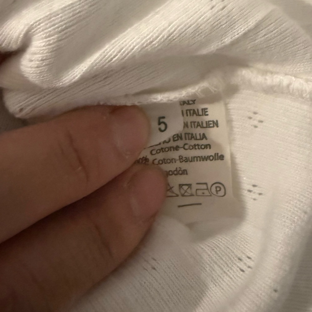Brandy Melville women's pointelle cotton crop top size 5 - Picture 7 of 9